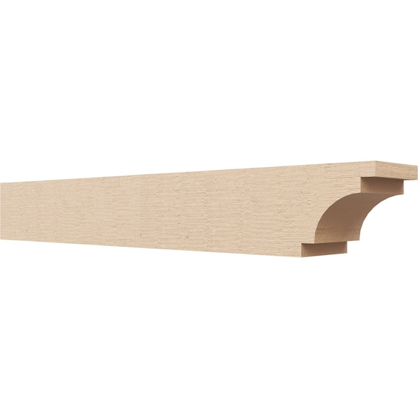 Ekena Millwork 4in. W x 4in. H x 28in. L Mediterranean Woodgrain TimberThane Rafter Tail, Primed Tan RFTUR04X04X28MEDRCPR - main